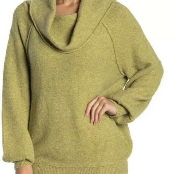 Free People Sweaters - Free People Free People M Echo Pullover Sweater Green Peridot